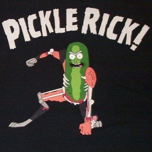 (2/$11) Rick and Morty Graphic T-shirt PICKLE RICK